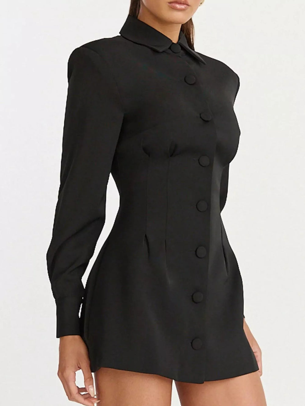 Corset Button-Down Blazer Dress
