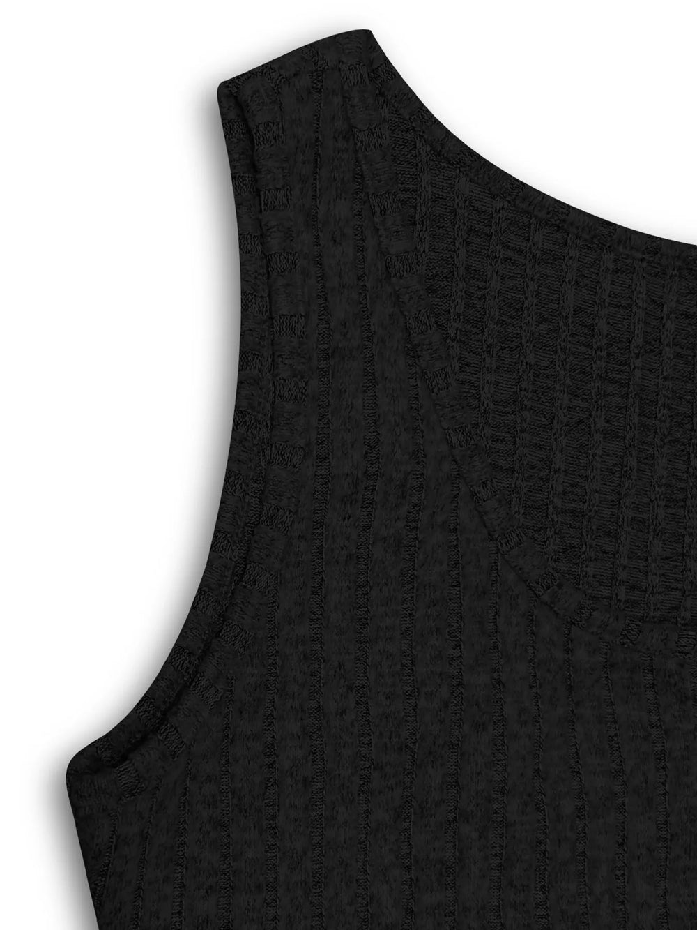 Ribbed Button-Front Dress and Cardigan Sweater Set