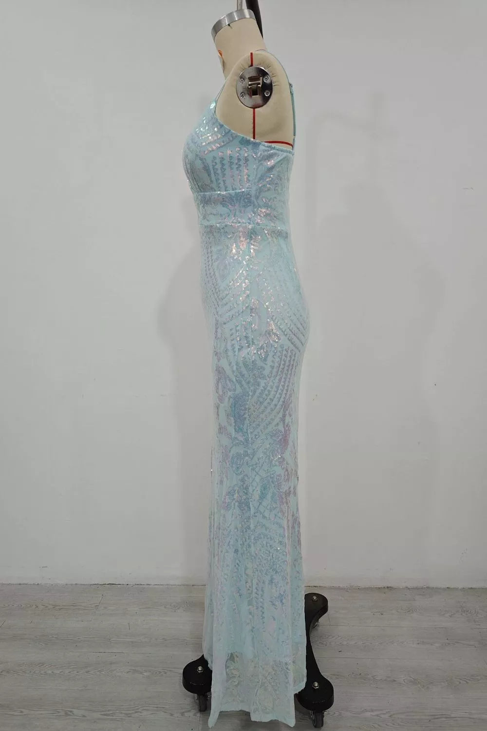 Sequin Mermaid Evening Maxi Cami Dress