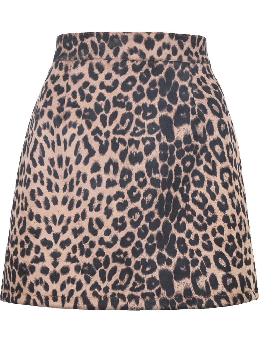 High-Waisted Slit Mini Skirt