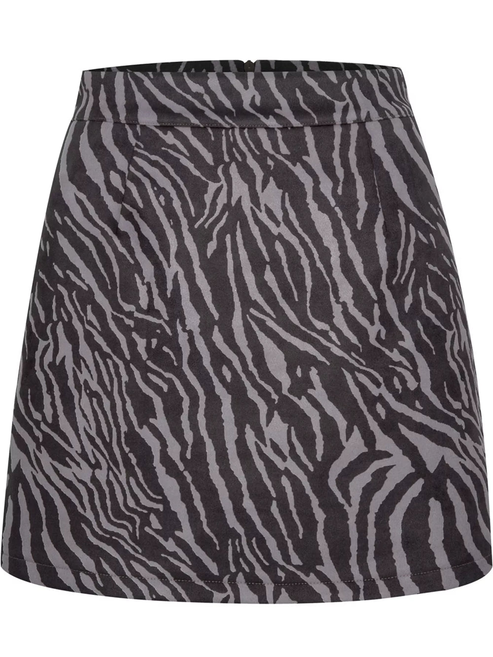 High-Waisted Slit Mini Skirt