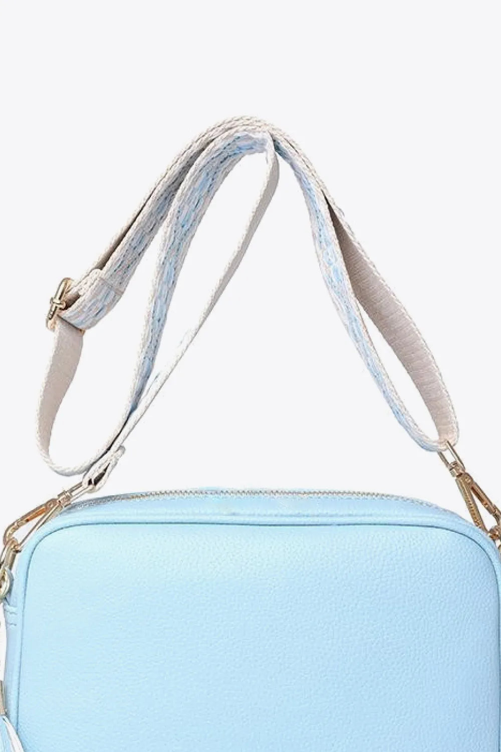 Tassel Faux Leather Crossbody Bag
