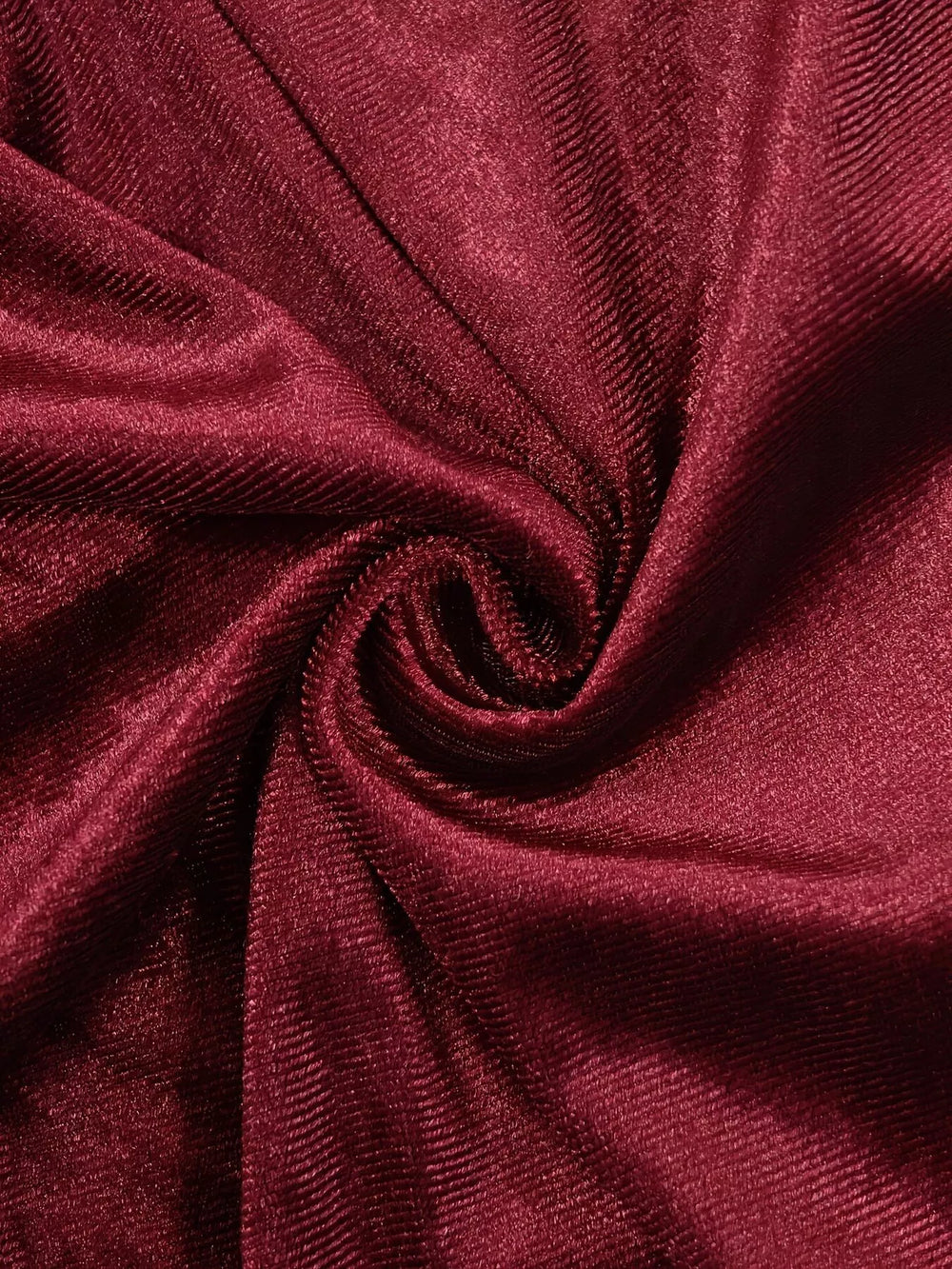 Velvet Mock Neck Ruched Maxi Dress