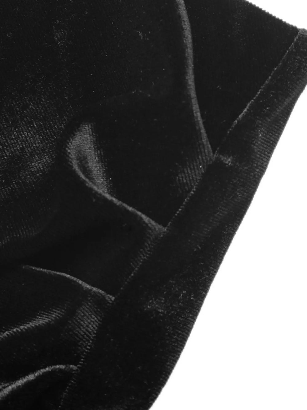 Velvet Mini Skirt with Lace Trim