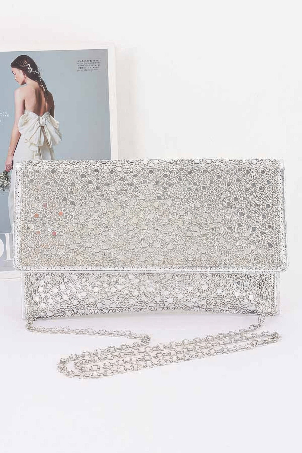 Rhinestone Envelope Clutch