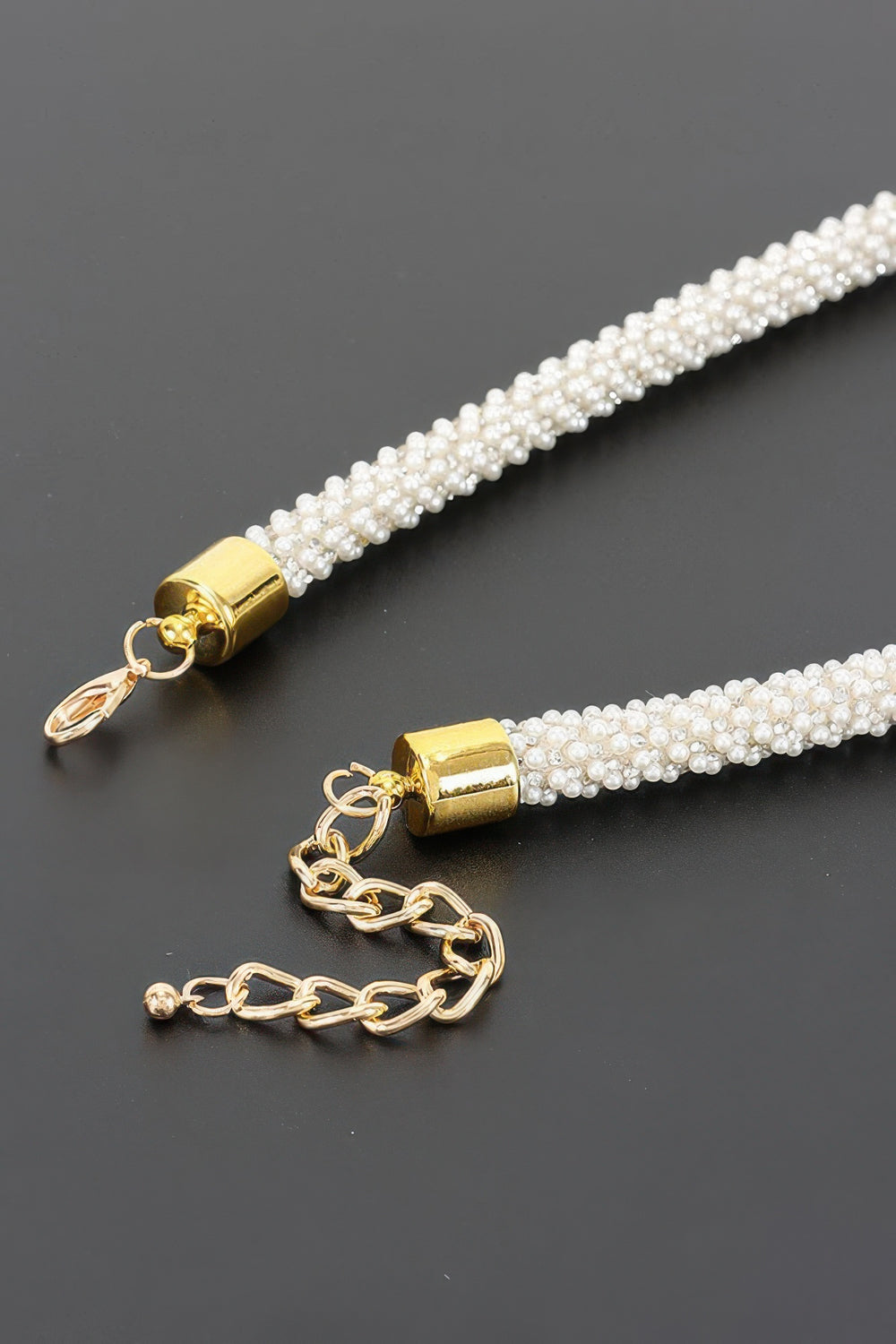 Beaded Choker & Stud Earring Set
