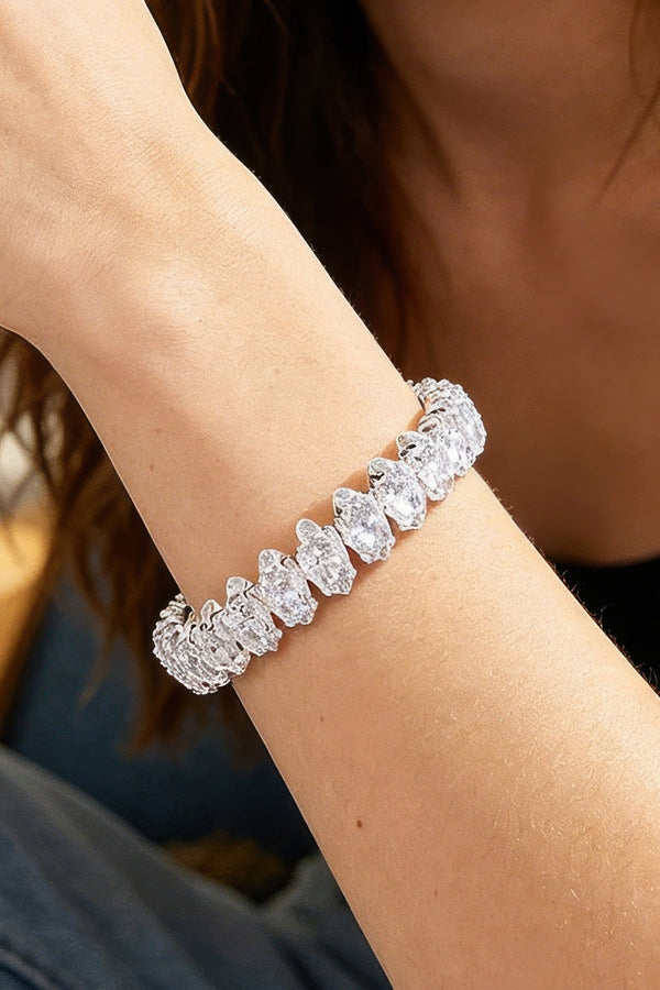 Cubic Zirconia Cuff Bracelet