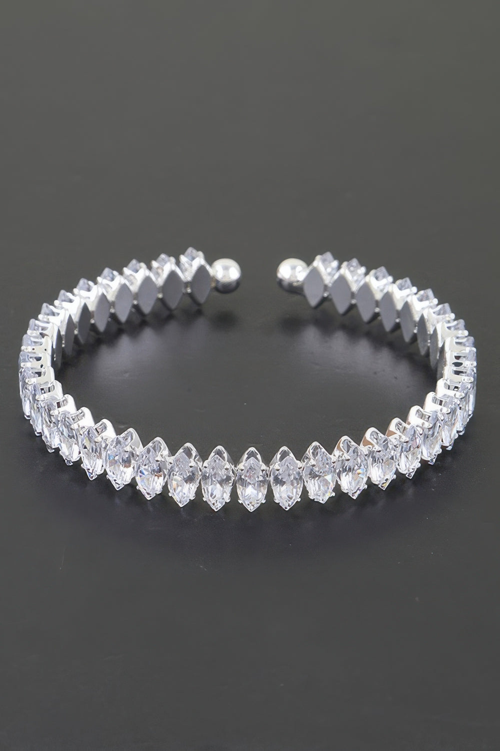Cubic Zirconia Cuff Bracelet