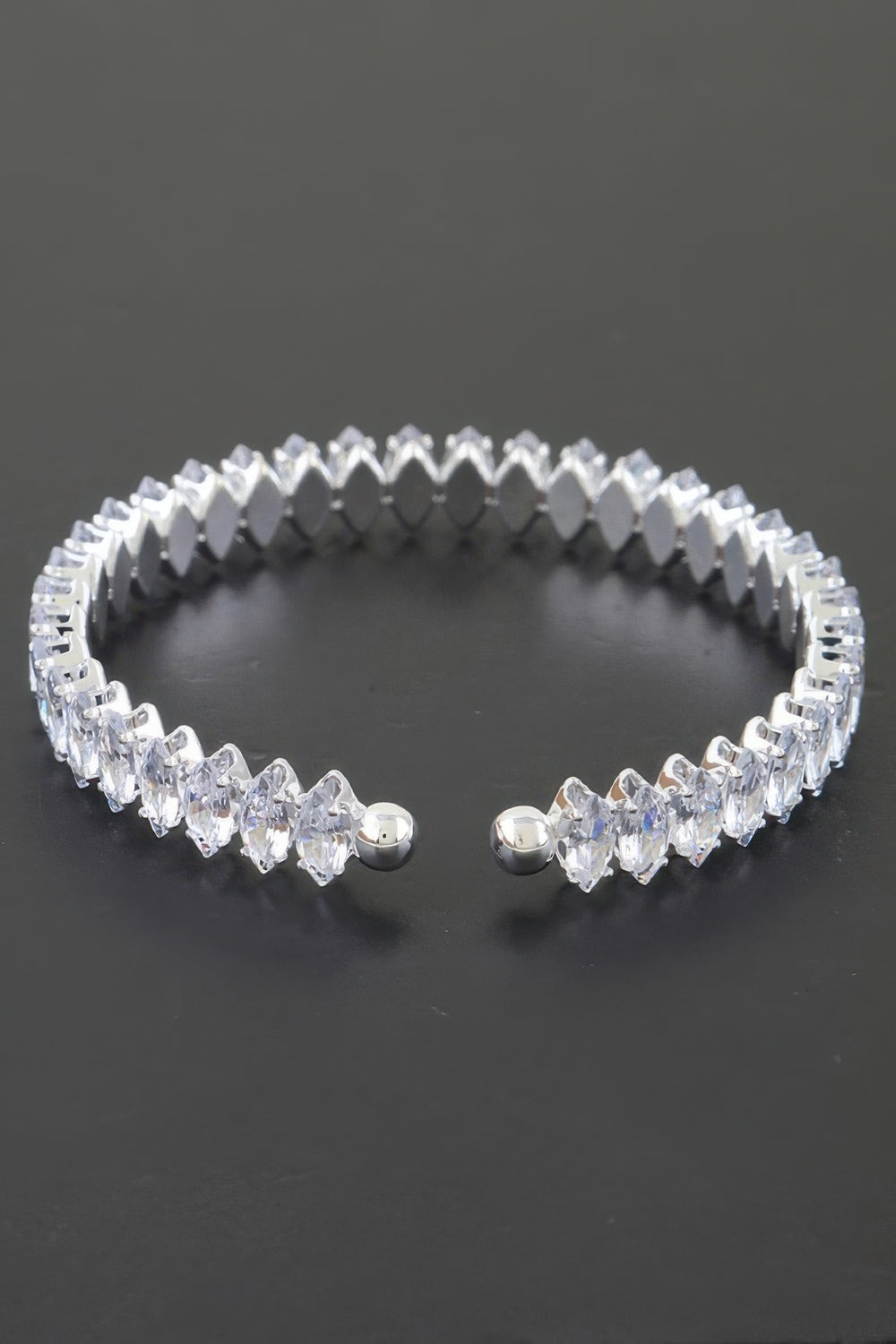 Cubic Zirconia Cuff Bracelet