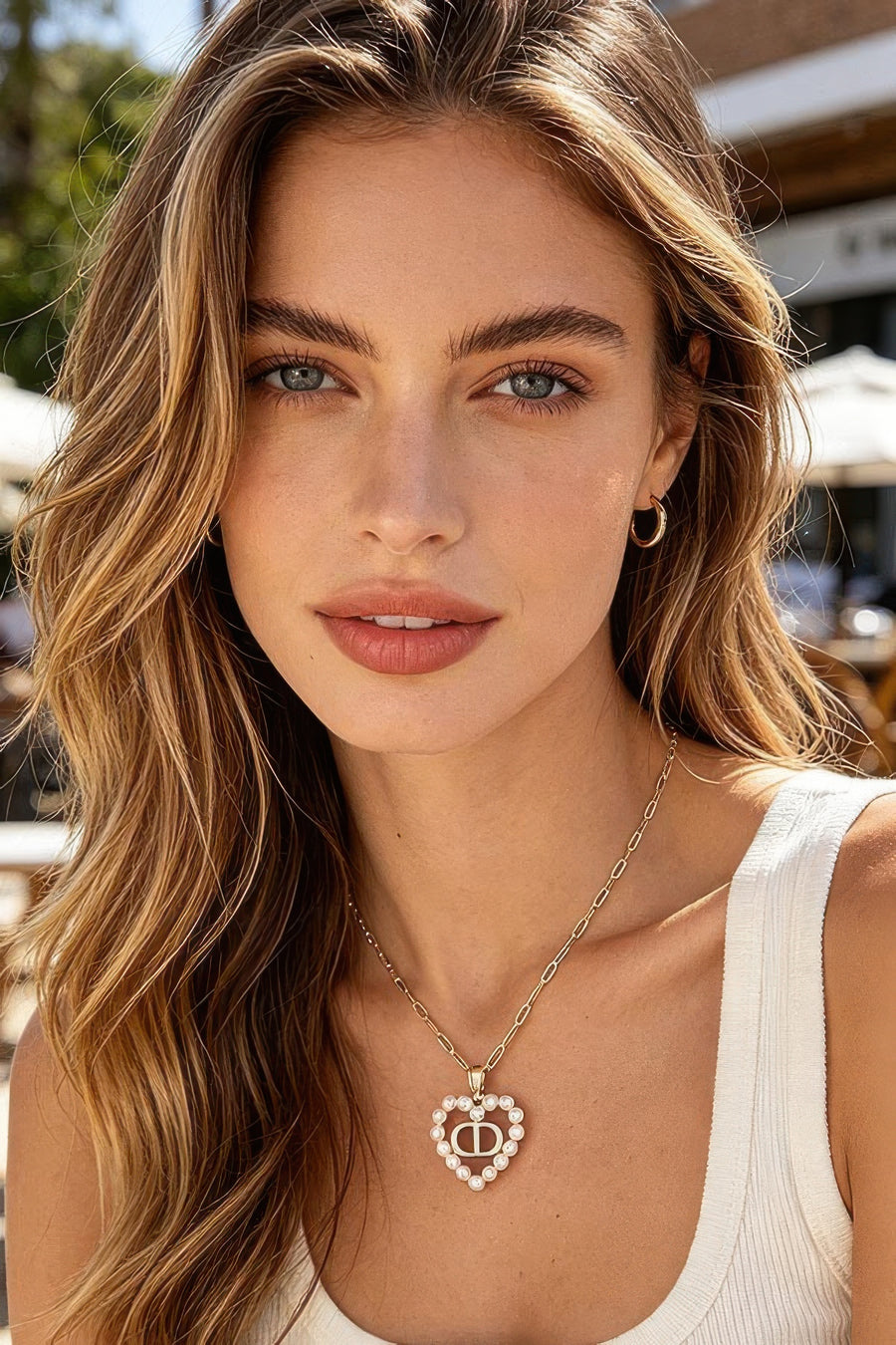 Snake Chain Teardrop Lariat Necklace