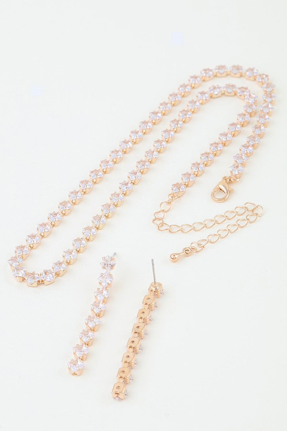 Cubic Zirconia Choker & Earring Set