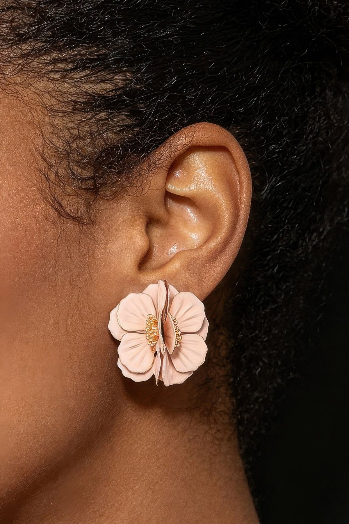 Enamel Blossom Earrings