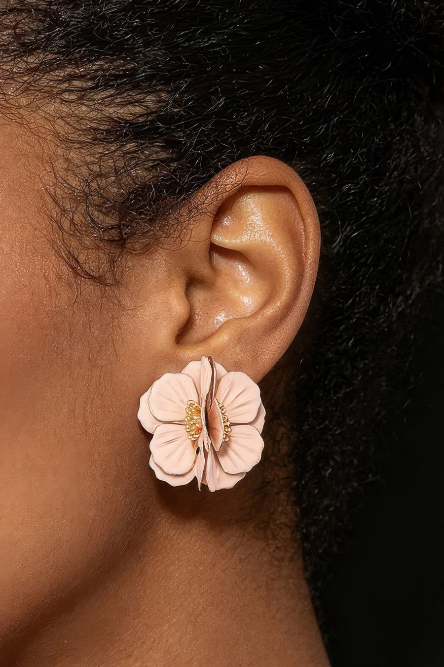 Enamel Blossom Earrings