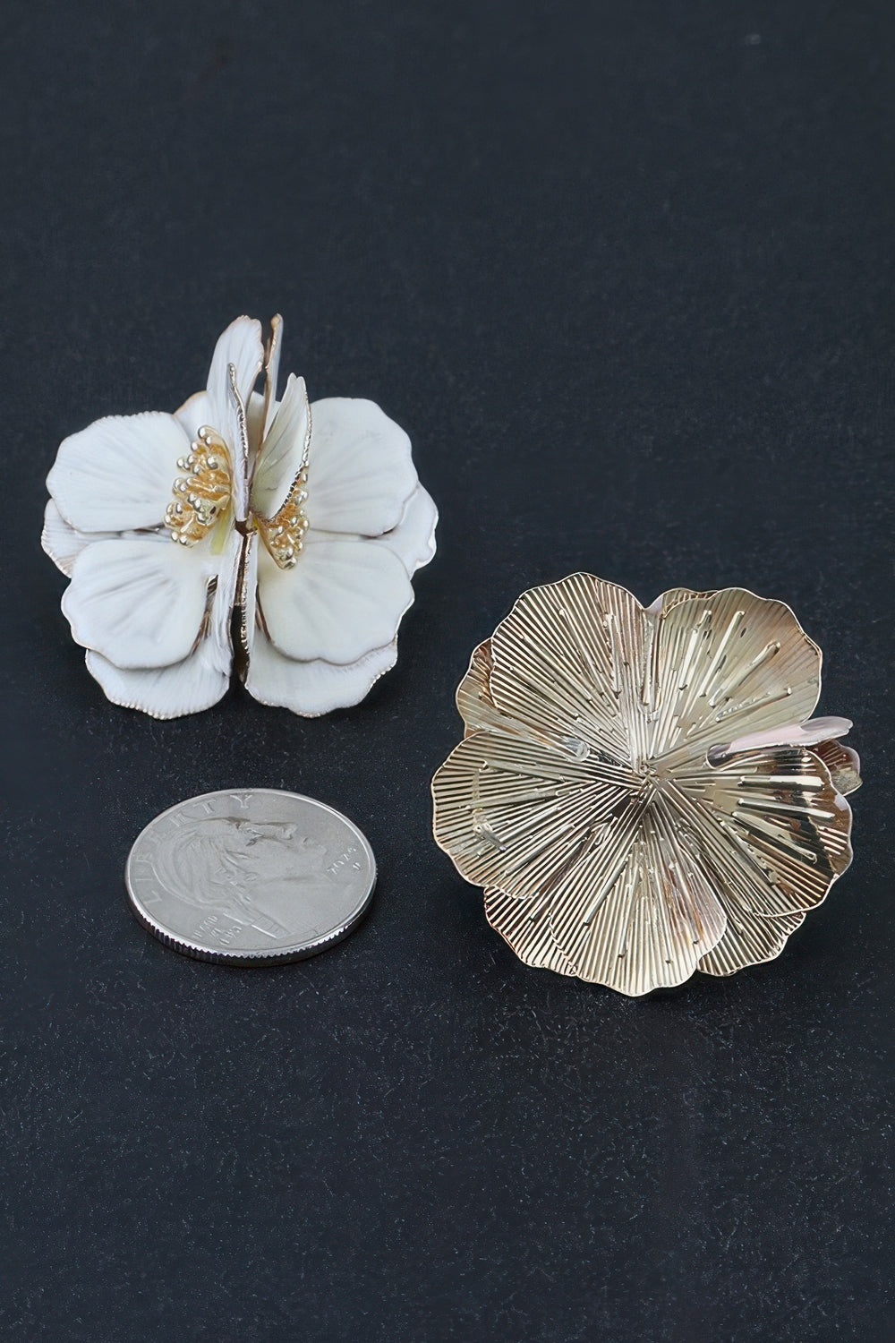Enamel Blossom Earrings
