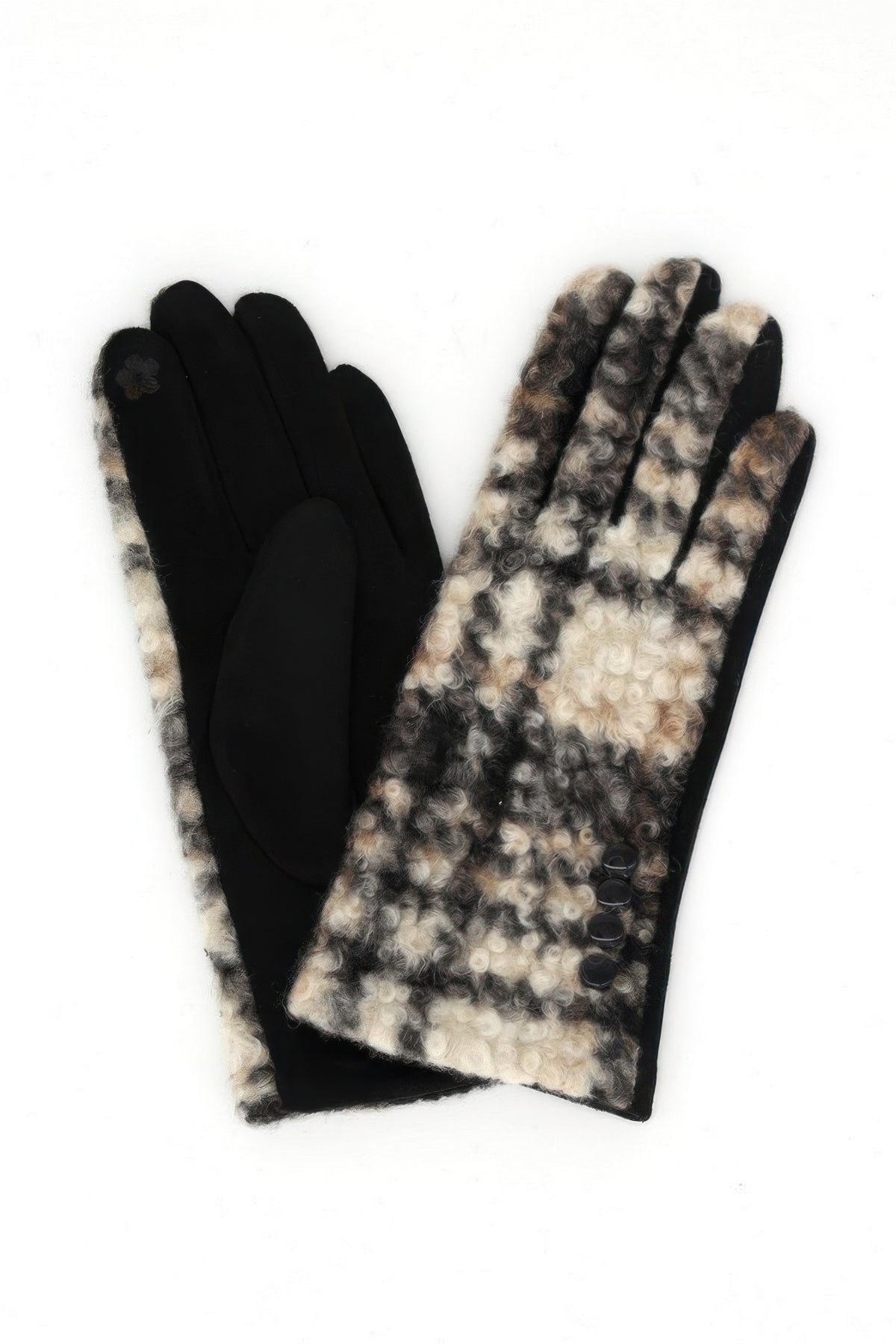 Boucle Check Touchscreen Gloves