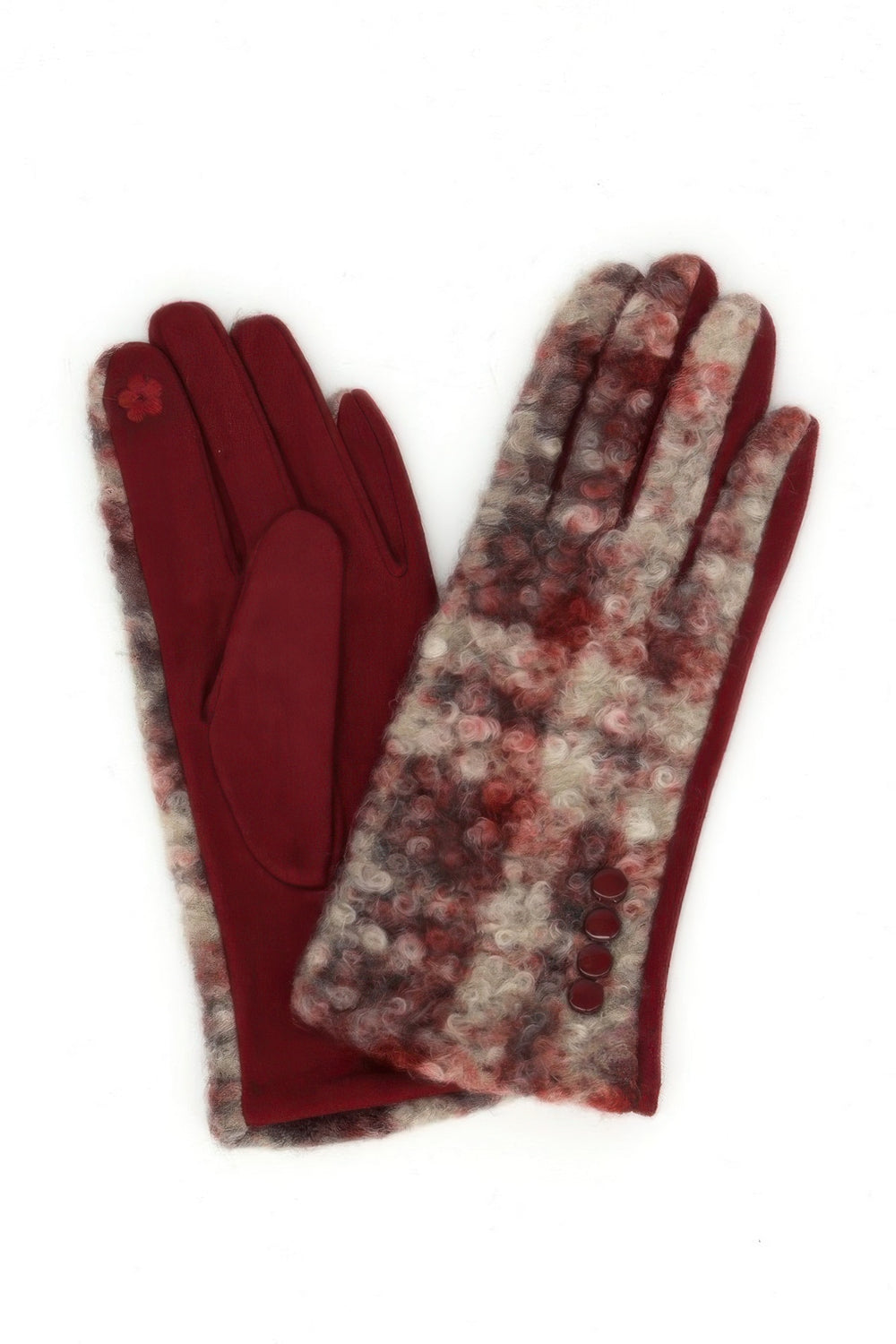 Boucle Check Touchscreen Gloves