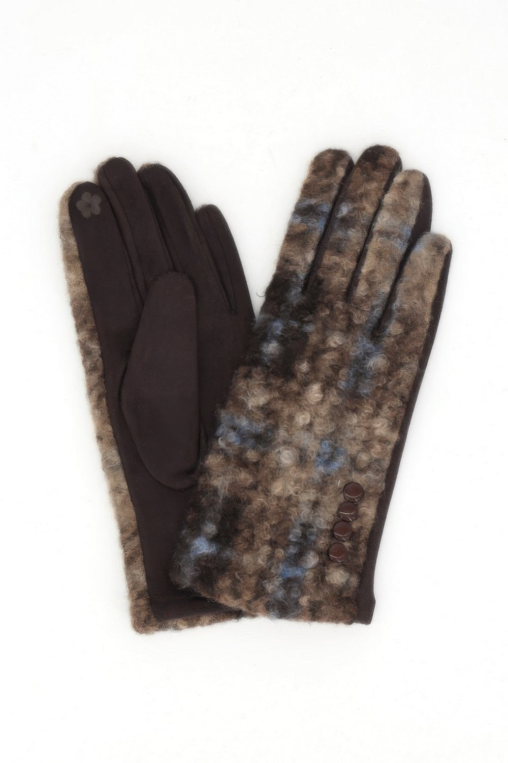 Boucle Check Touchscreen Gloves