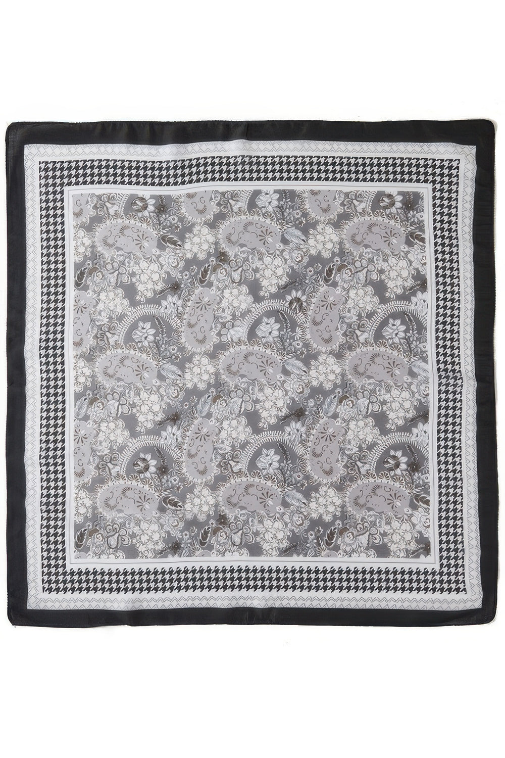 Paisley Houndstooth Square Scarf