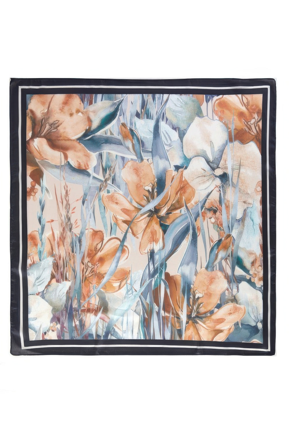 Watercolor Tulip Square Scarf