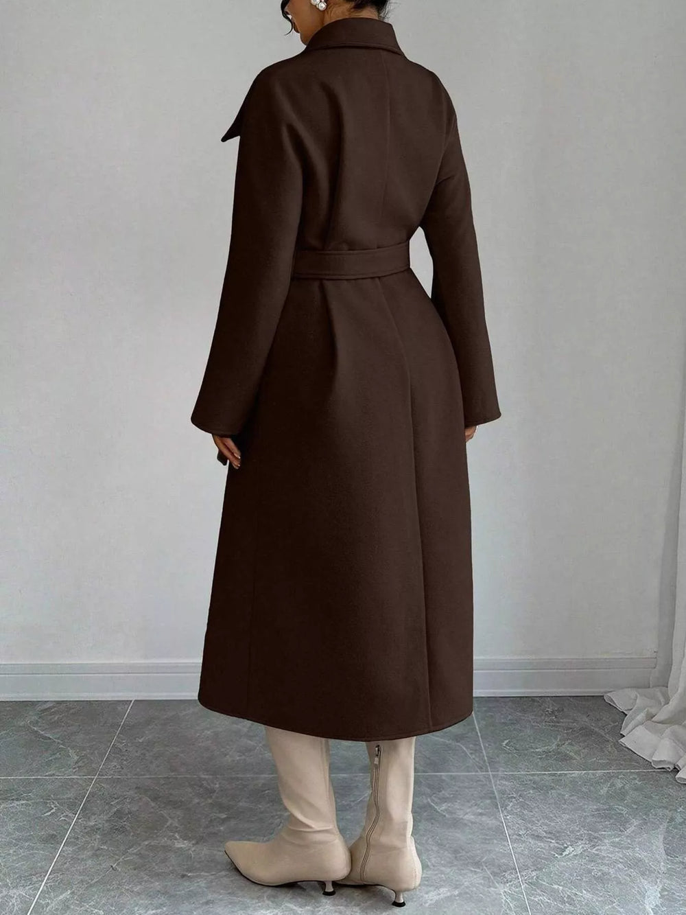Double-Breasted Longline Coat